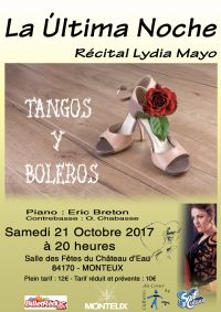 Tangos y Boléros. Le samedi 21 octobre 2017 à Monteux. Vaucluse.  20H00
